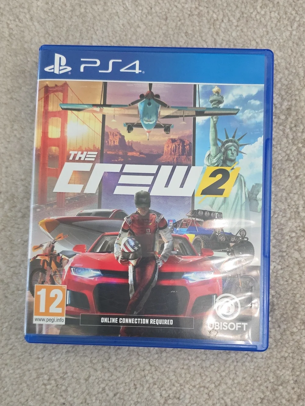 Sony PS4 The Crew 2 Racing Game - Blue Case